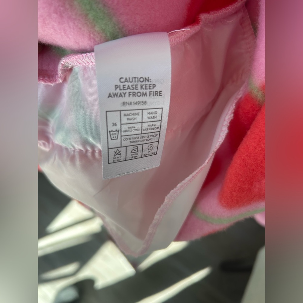 ✨NWOT Pink Cherry Fleece Zip Jacket - Picture 9 of 11